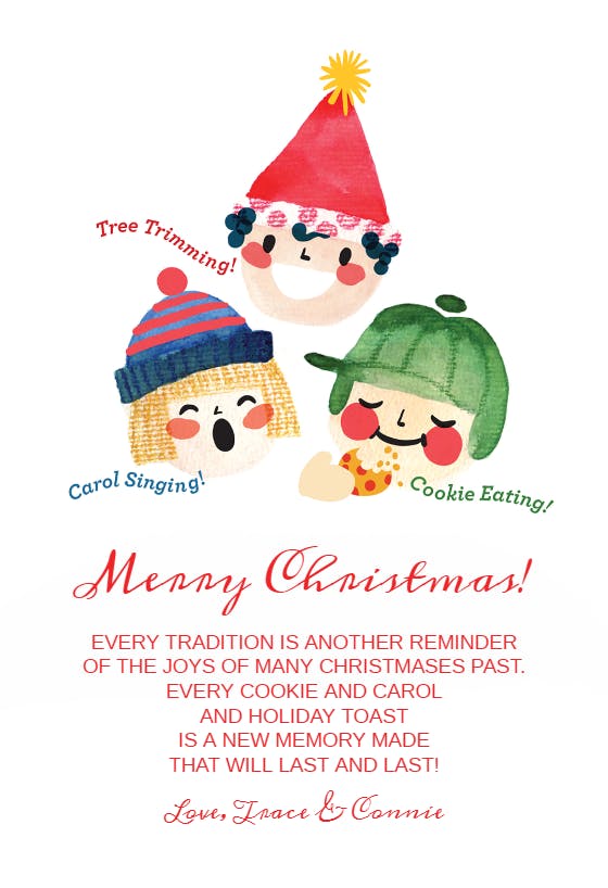 Festivities - christmas card
