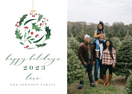 Floral ball - Christmas Card