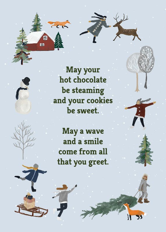 Frosty fun -  tarjeta de navidad