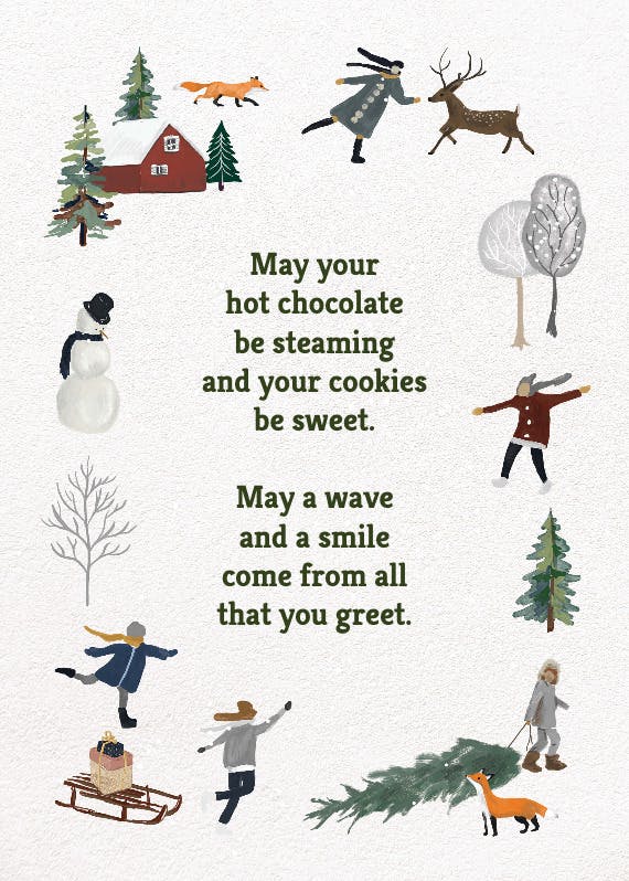Frosty fun - christmas card
