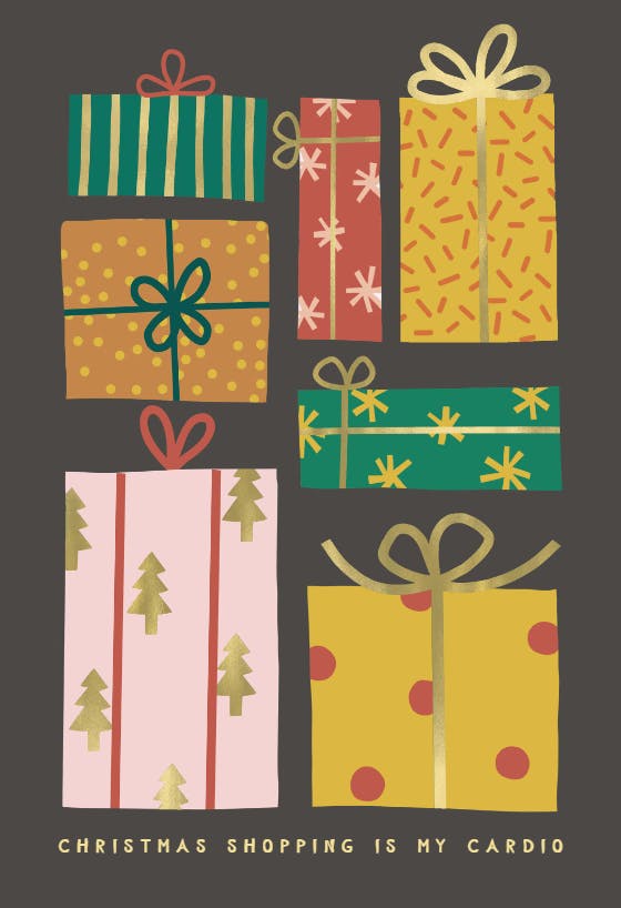 Full of presents -  tarjeta de navidad