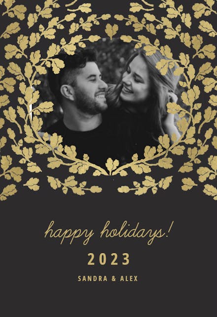 Golden winter - Tarjeta De Navidad