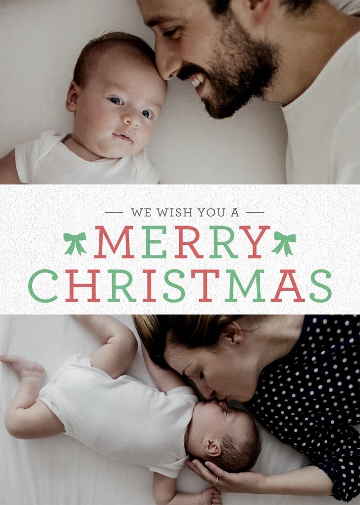 Goodness grace and love - christmas card