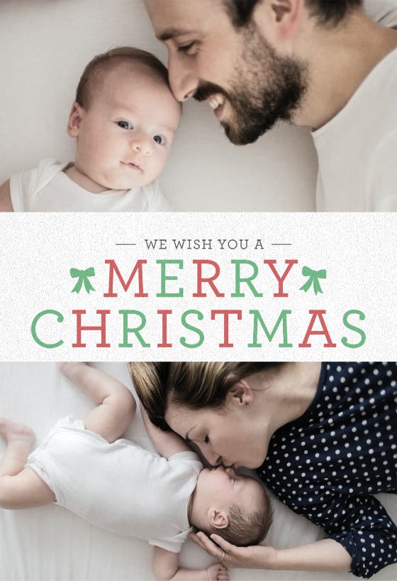 Goodness grace and love - christmas card