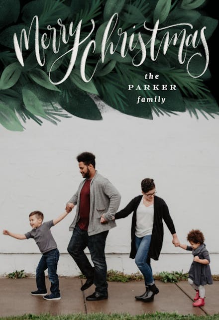 Greenery Christmas - Christmas Card