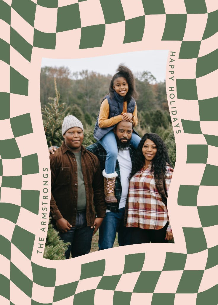 Groovy style holiday - tarjeta de navidad