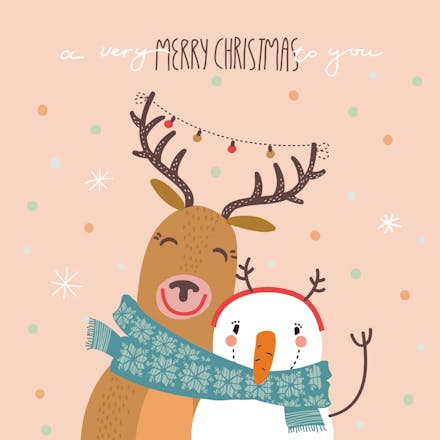 Happy Hug - Christmas Card