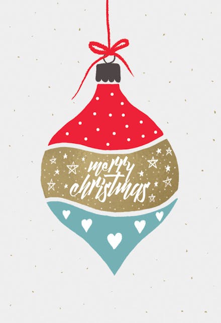 Hearty Decoration - Christmas Card