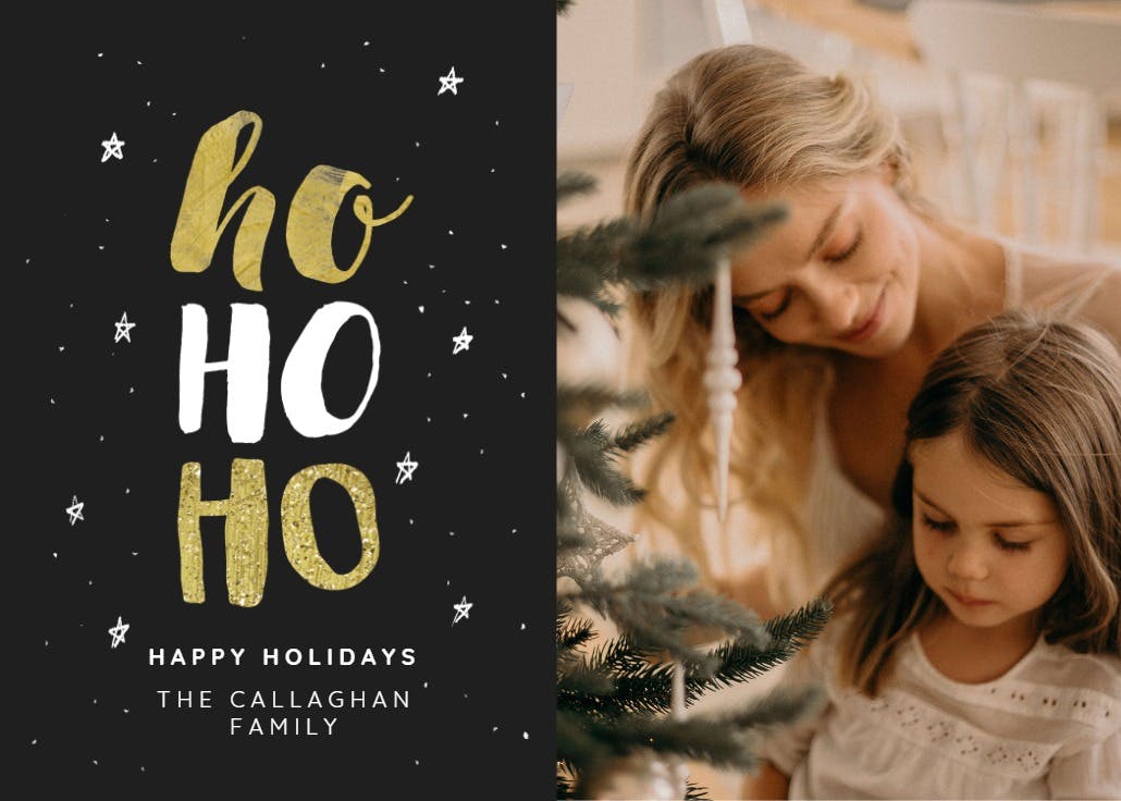 Ho ho ho - christmas card