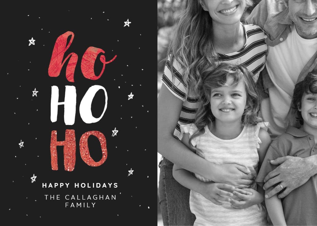 Ho ho ho - christmas card