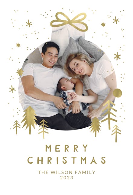 Holiday Ball frame - Tarjeta De Navidad