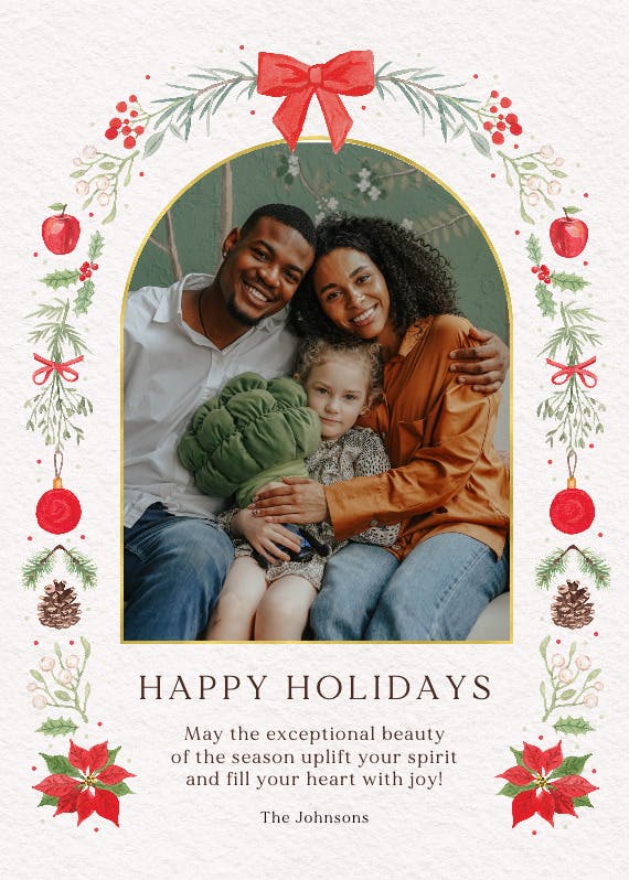 Holiday berries - christmas card