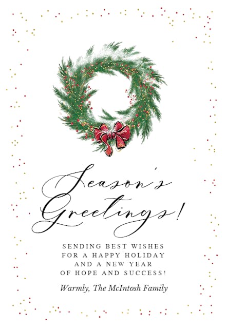 Holiday Circle - Tarjeta De Navidad