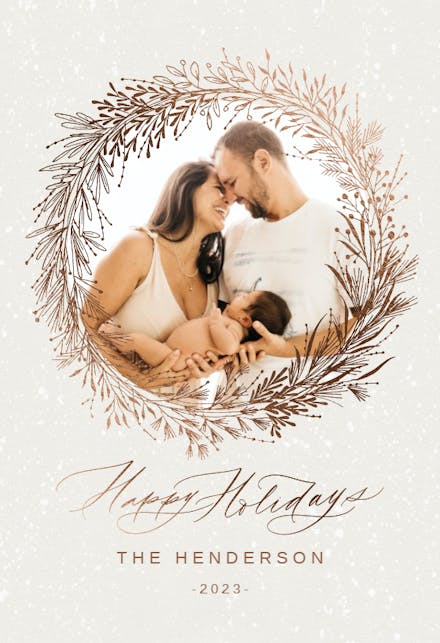 Holiday wreath - Tarjeta De Navidad