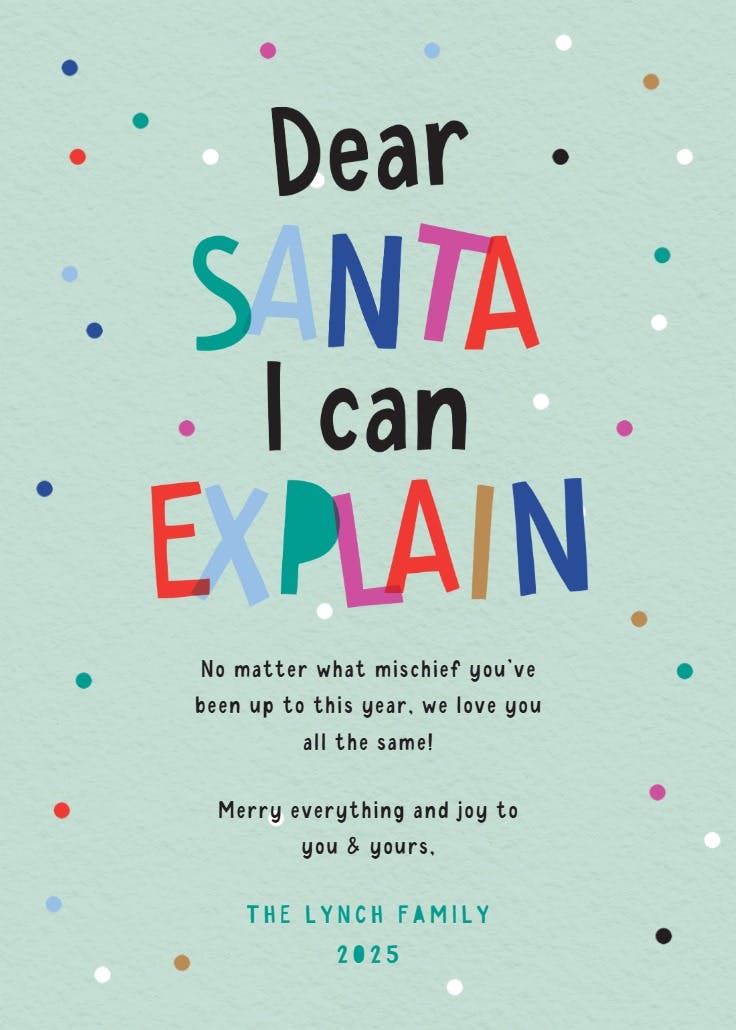 Jolly mischief - christmas card