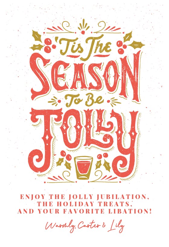 Jolly season - christmas card