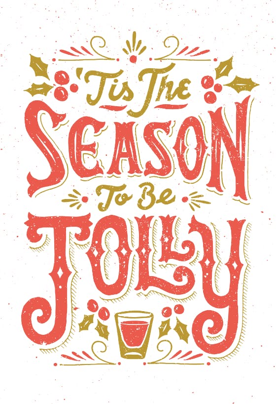 Jolly - holidays card