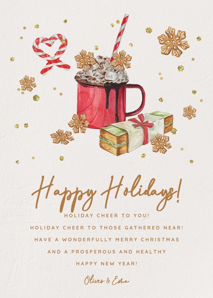 Layered sweets - christmas card