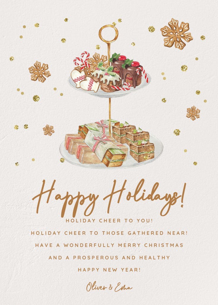 Layered sweets - christmas card