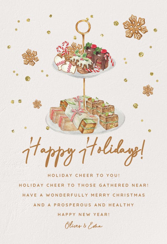 Layered sweets - christmas card