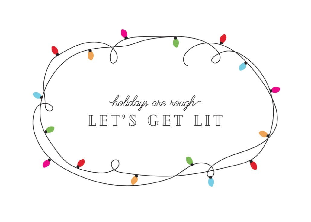 Let's get lit - christmas card