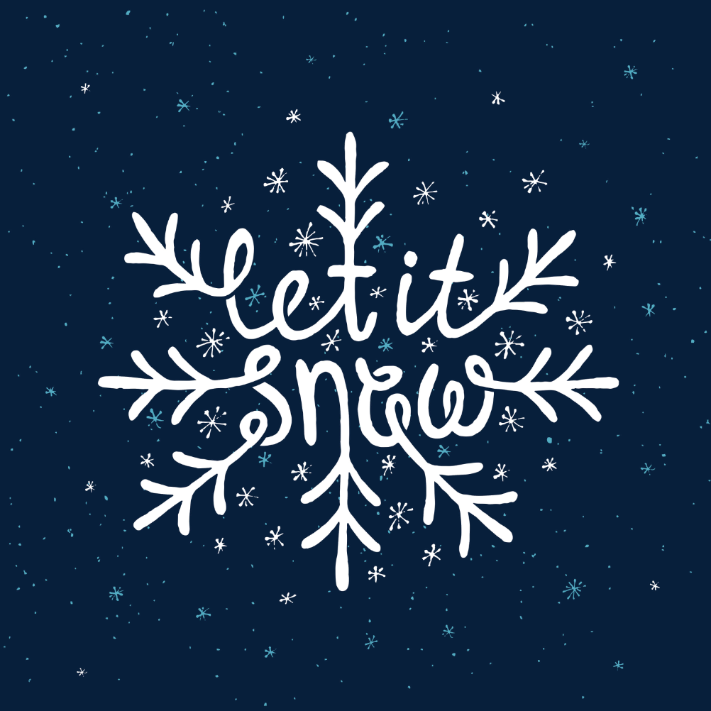 Let Is Snowflake Christmas Card Free Greetings Island