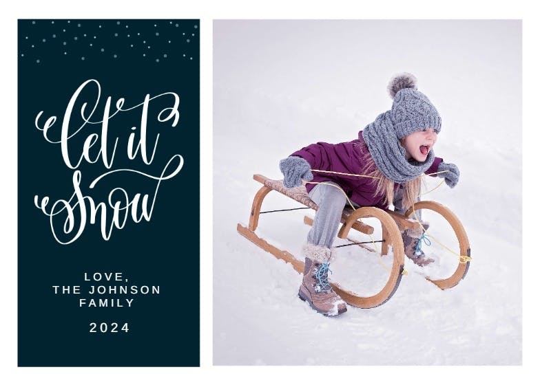 Let it snow - christmas card