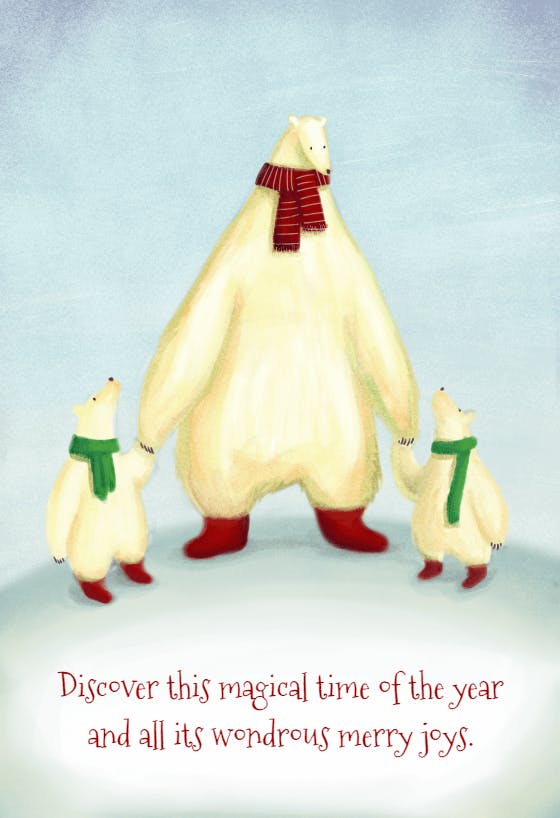 Magical time of the year - christmas card