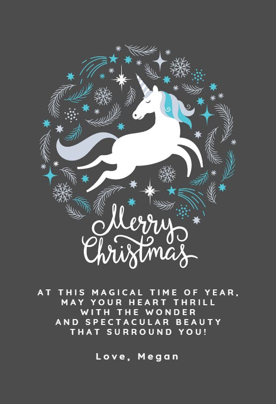 Magically merry - christmas card