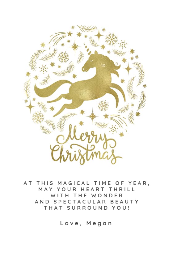 Magically merry - christmas card