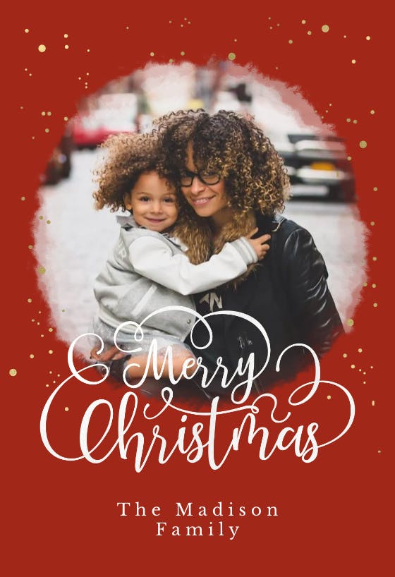 Merry Christmas lettering - Christmas Card | Greetings Island