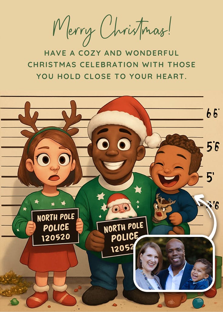 Holiday mischief - tarjeta de navidad