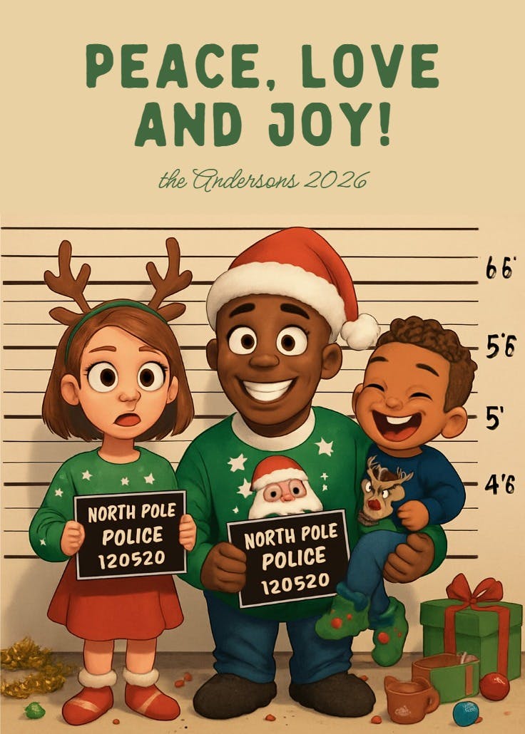 Merry mischief - christmas card