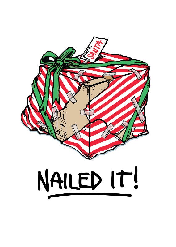 Nailed it -  tarjeta de navidad