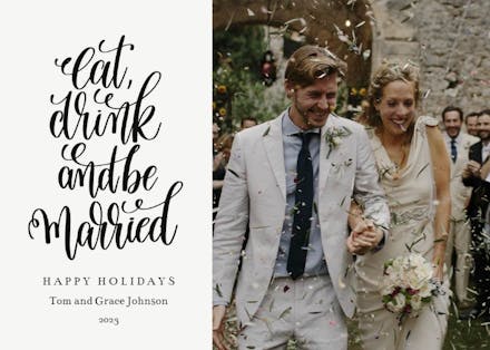 Newly Wed - Tarjeta De Navidad