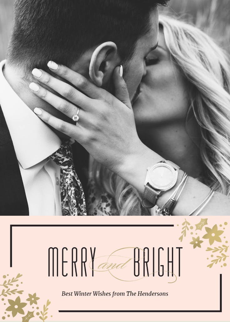 Newlywed - christmas card