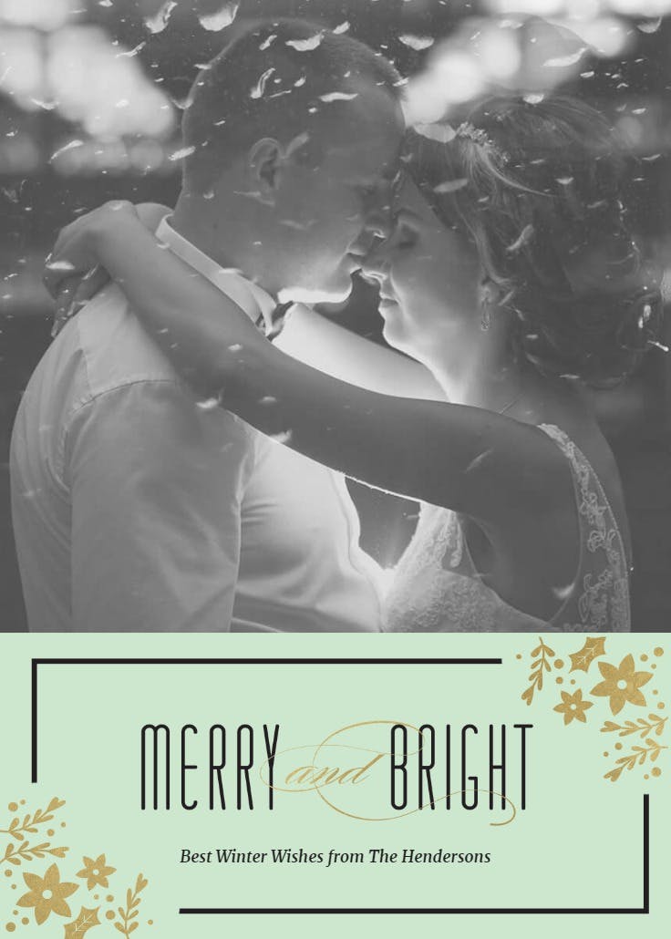 Newlywed - christmas card