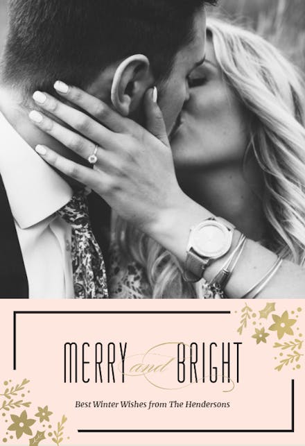 Newlywed - Tarjeta De Navidad