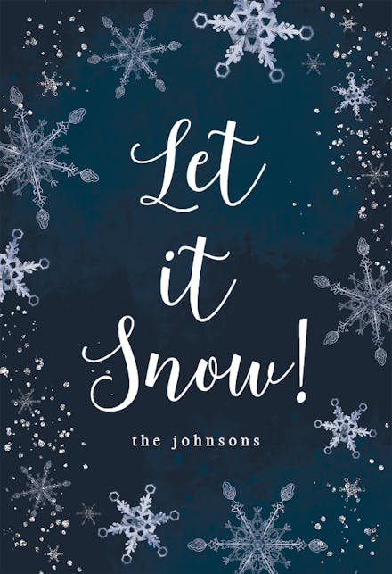 Night Snowfall - Christmas Card