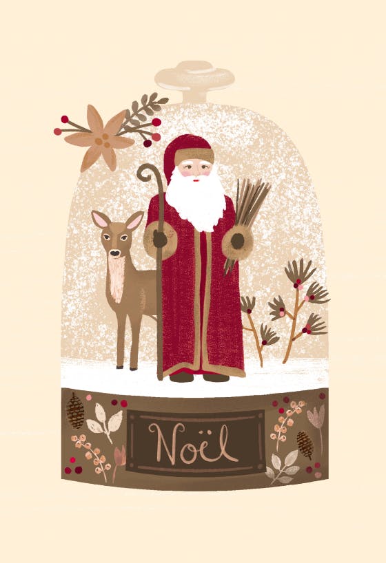 Noel is here -  tarjeta de navidad