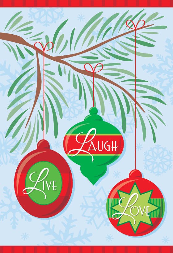Ornaments - christmas card