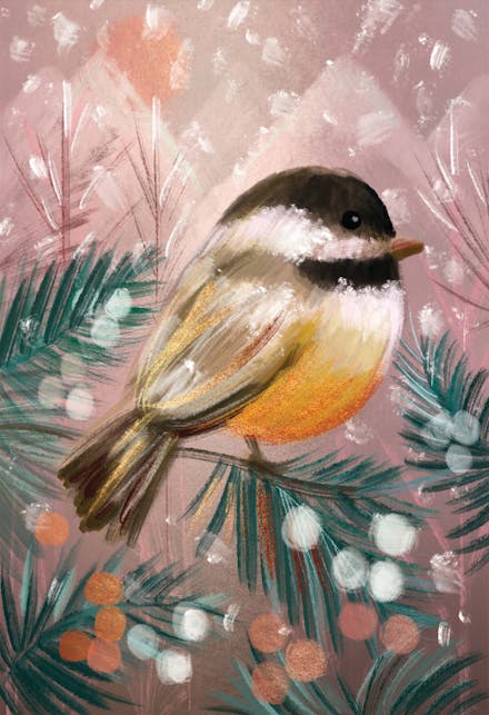 Painted brush - Tarjeta De Navidad