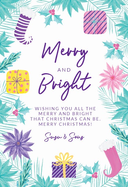 Pastel Christmas - Christmas Card | Greetings Island