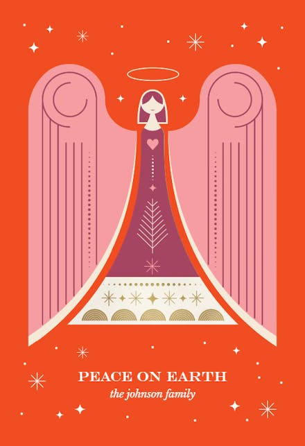 Peace - Tarjeta De Navidad