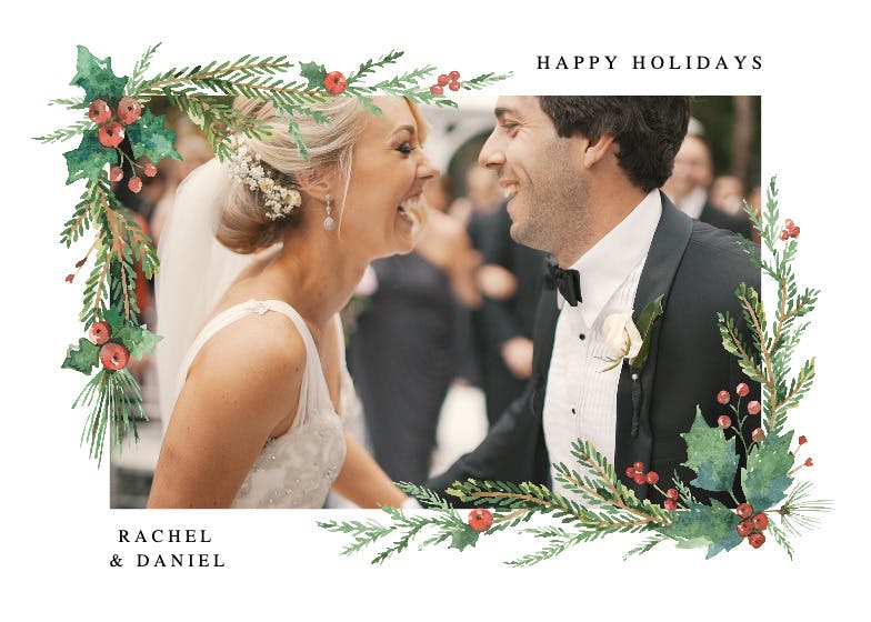 Pines of love - holidays card