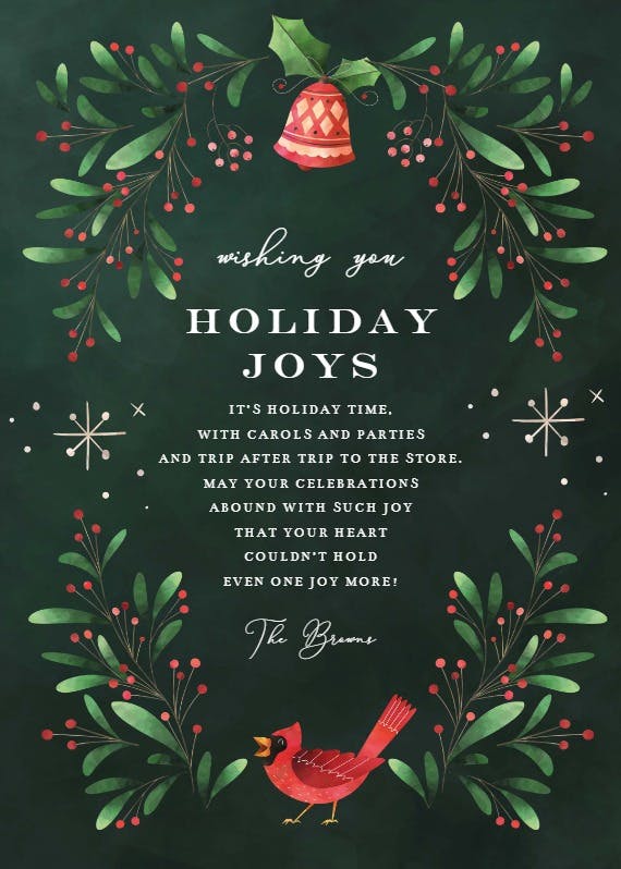 Red & green - christmas card