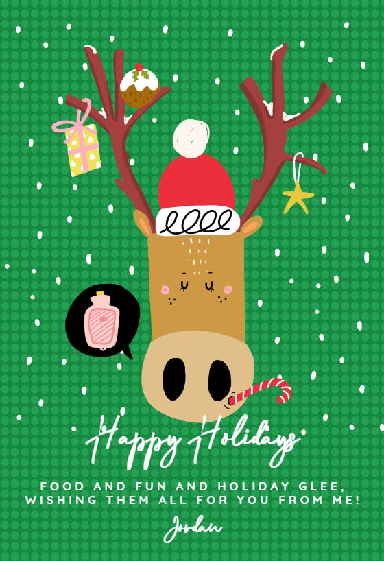 Reindeer games -  tarjeta de navidad