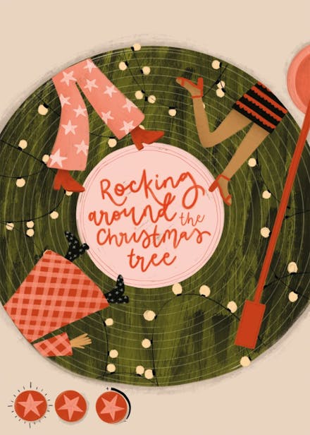 Rocking around - christmas card