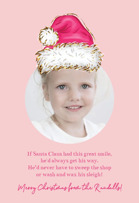 Santa smile - christmas card