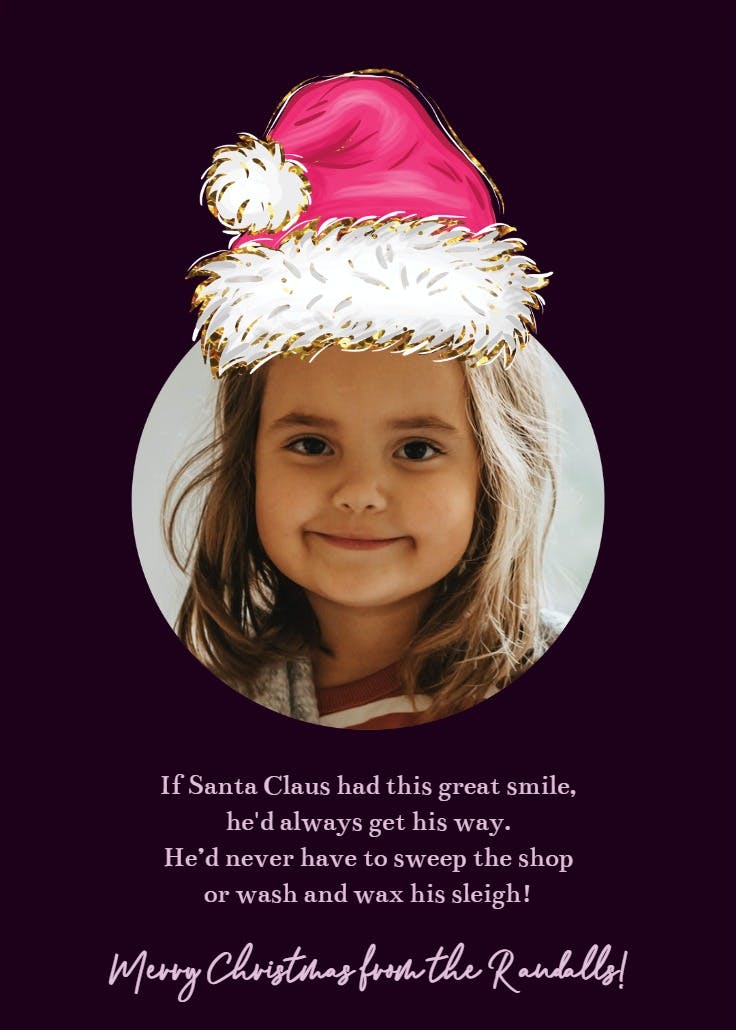 Santa smile - christmas card
